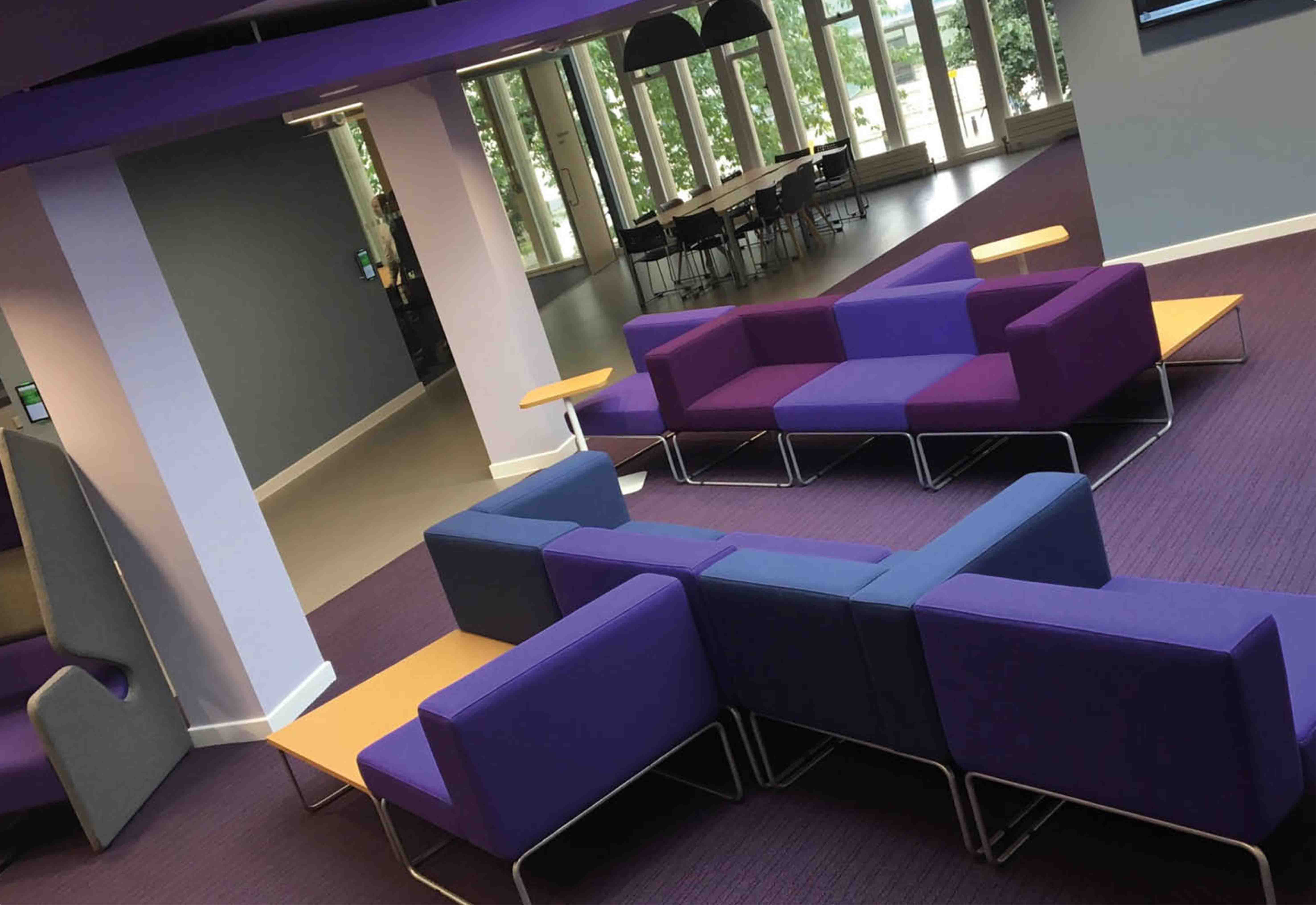 Northumbria University modular seating
