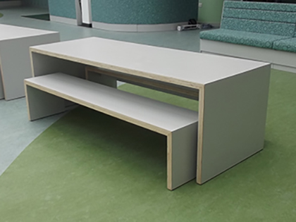 space saving bench and table
