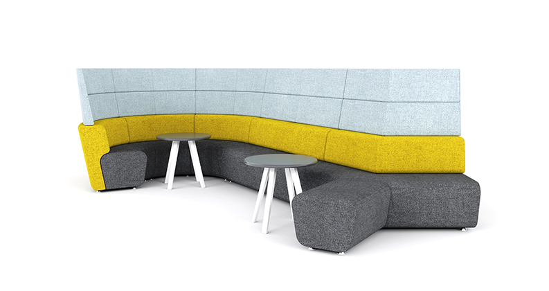 N-Ally is a soft upholstered modern contract seating range for Universities and offices